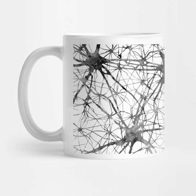 Brain cell anatomy by RosaliArt